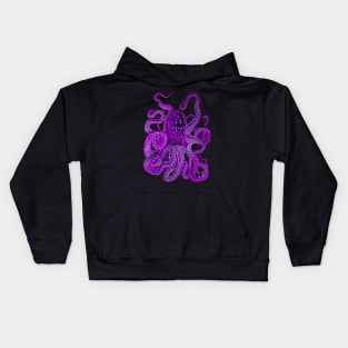 Purple Octopus Kids Hoodie